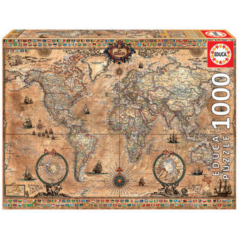 Educa Antique World Map (1000)