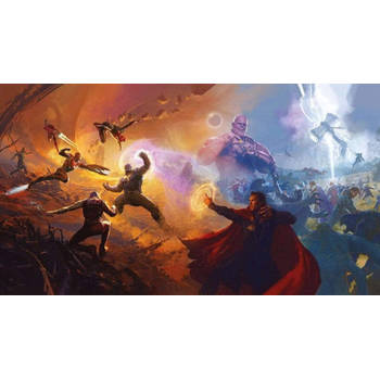 Fotobehang - Avengers Epic Battles Two Worlds 500x280cm - Vliesbehang