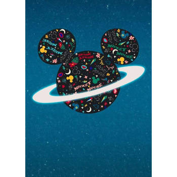 Fotobehang - Planet Mickey 200x280cm - Vliesbehang