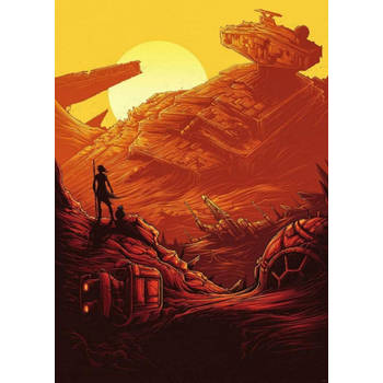 Fotobehang - Star Wars Jakku Star Destroyer 200x280cm - Vliesbehang