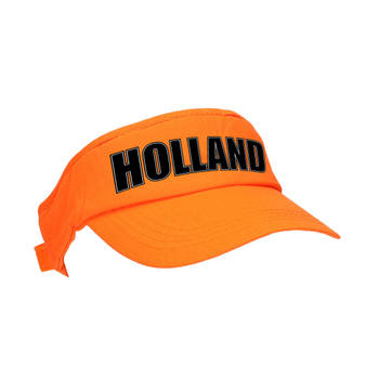 Holland supporter zonneklep / pet oranje voor Koningsdag en EK / WK fans - Verkleedhoofddeksels