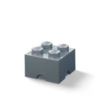 Opbergdoos LEGO-blokje, 5,7 liter, Grijs - Polypropyleen - LEGO