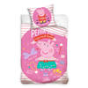 Peppa Pig dekbedovertrek Magic Musthaves - Roze - 1-Persoons 140x200 cm