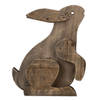 Clayre & Eef Bruine Decoratie konijn 20*12*26 cm 6H2022