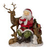 Clayre & Eef Multi Kerstman met dieren 18*13*19 cm 6PR4721