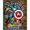 Poster Marvel Comics Captain America Retro 40x50cm