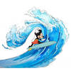 Fotobehang - Mickey Surfing 300x280cm - Vliesbehang