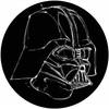 Fotobehang - Star Wars Ink Vader 125x125cm - Rond - Vliesbehang - Zelfklevend
