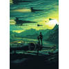 Fotobehang - Star Wars X-Wing Assault Takodana 200x280cm - Vliesbehang