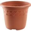 Bloempot/plantenpot terra cotta kunststof diameter 29 cm - Plantenpotten