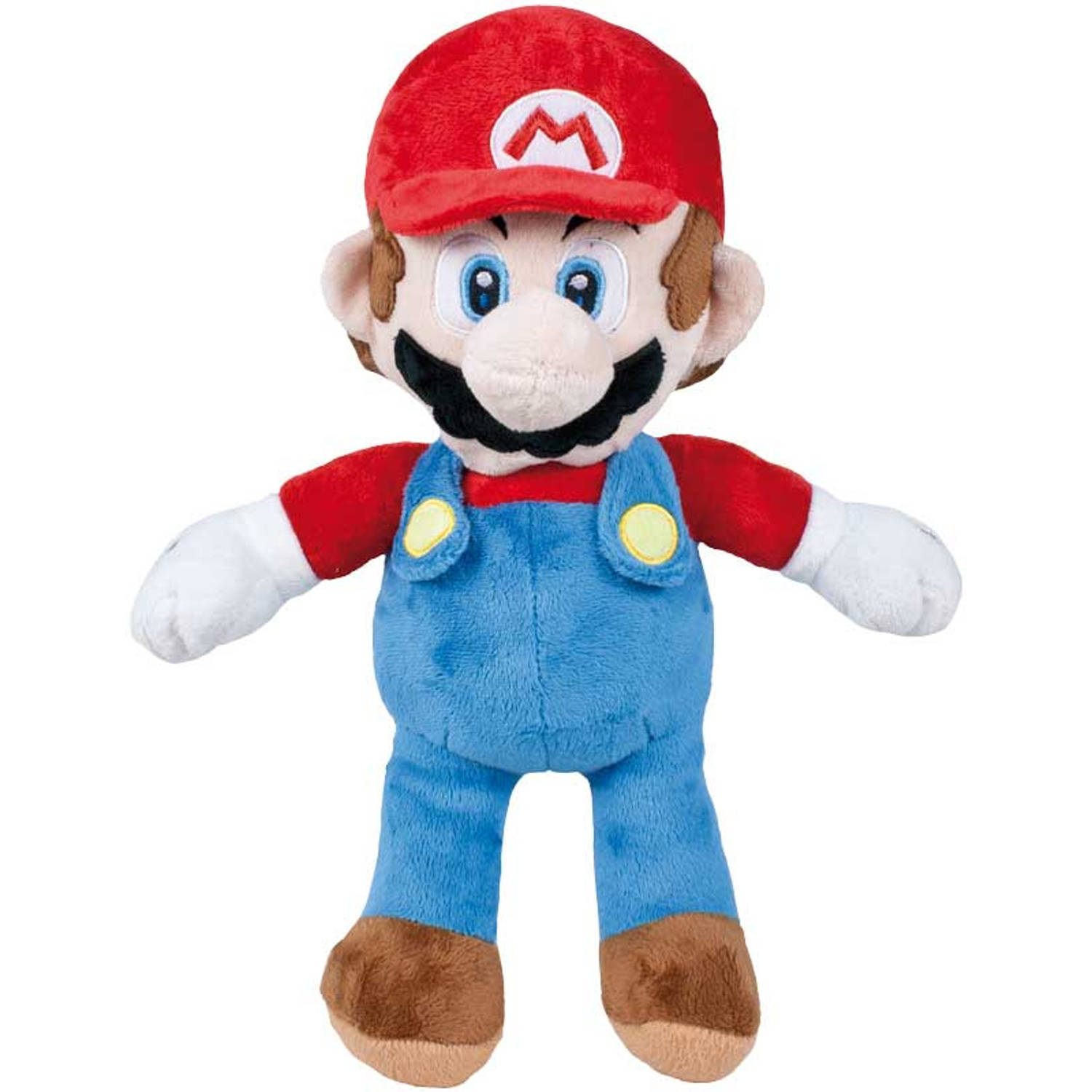 Play by Play knuffel Super Mario 30 cm polyester blauw-rood