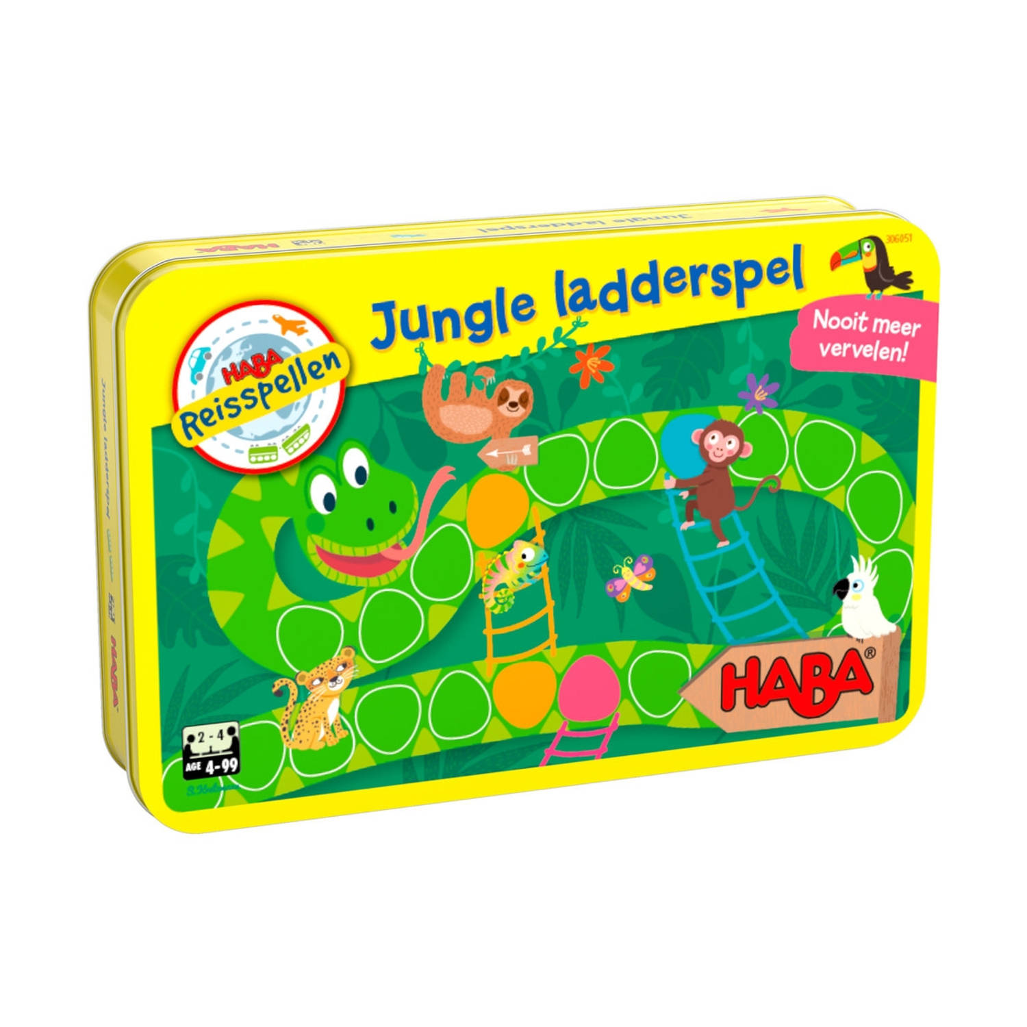 Haba reisspel Jungle ladderspel junior metaal (NL)