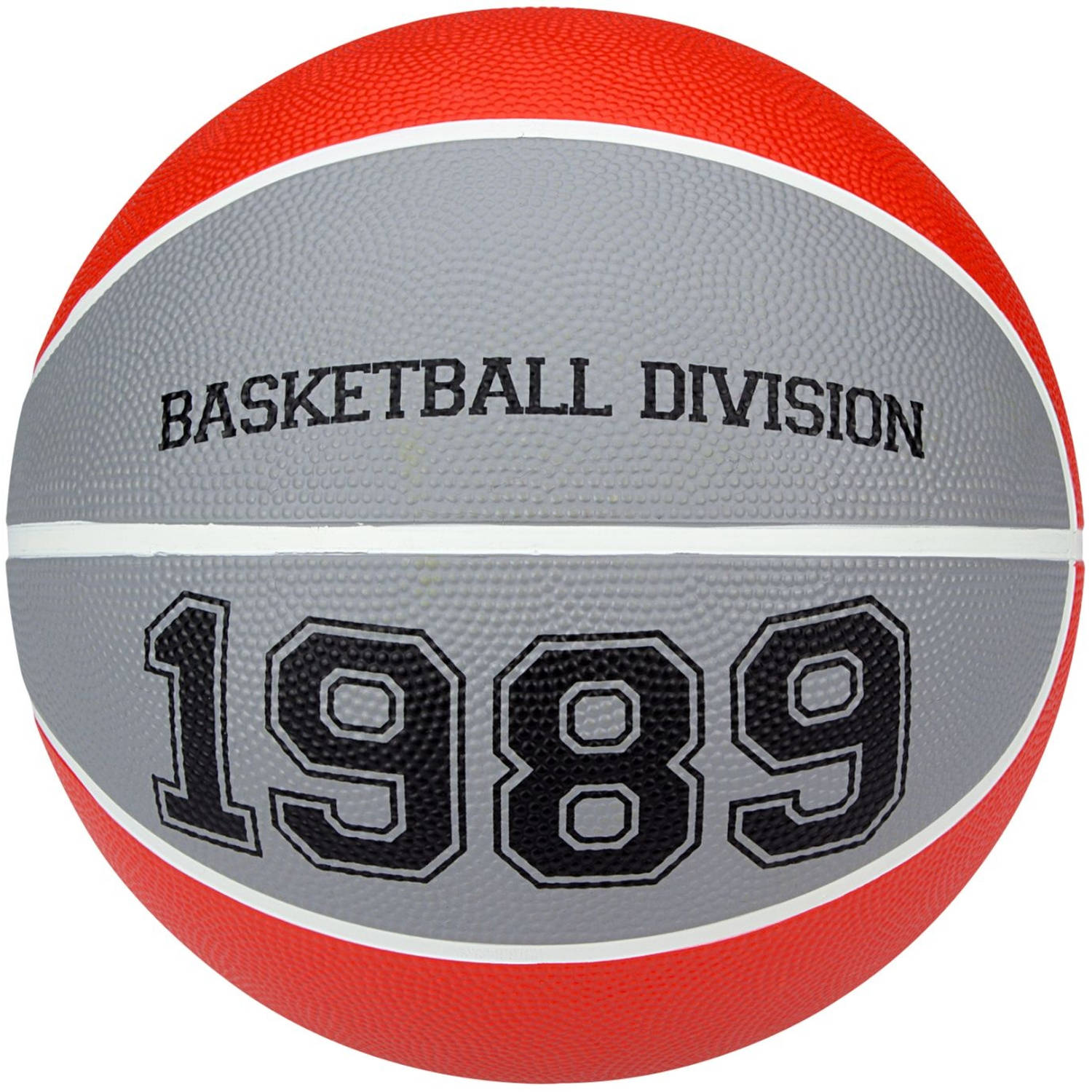 New Port basketbal Division rood/grijs maat 5
