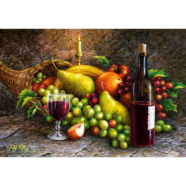 Castorland legpuzzel fruit en wijn karton 1000 stukjes