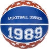 Speelgoed basketbal rood/wit/blauw 23 cm - New Port basketballen van rubber maat 5