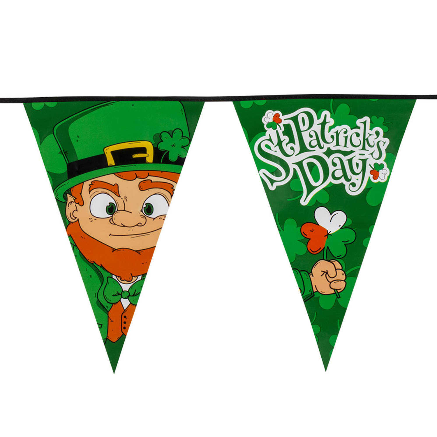 Boland vlaggenlijn St. Patrick's Day polyester 8 meter groen