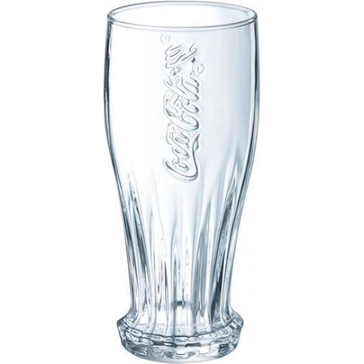 Luminarc Coca Cola Crown longdrinkglas - 35 cl - Transparant - Set-4