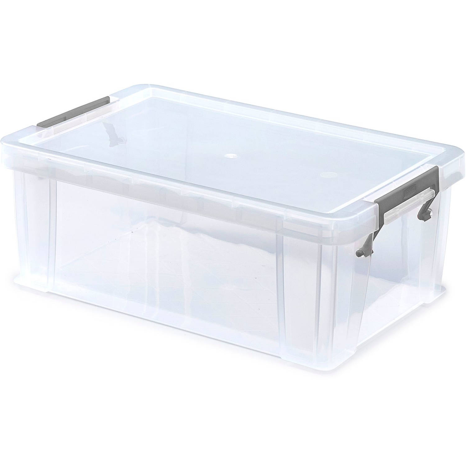 Whitefurze - Allstore Opbergbox Afsluitbaar 10 liter - Polypropyleen - Transparant