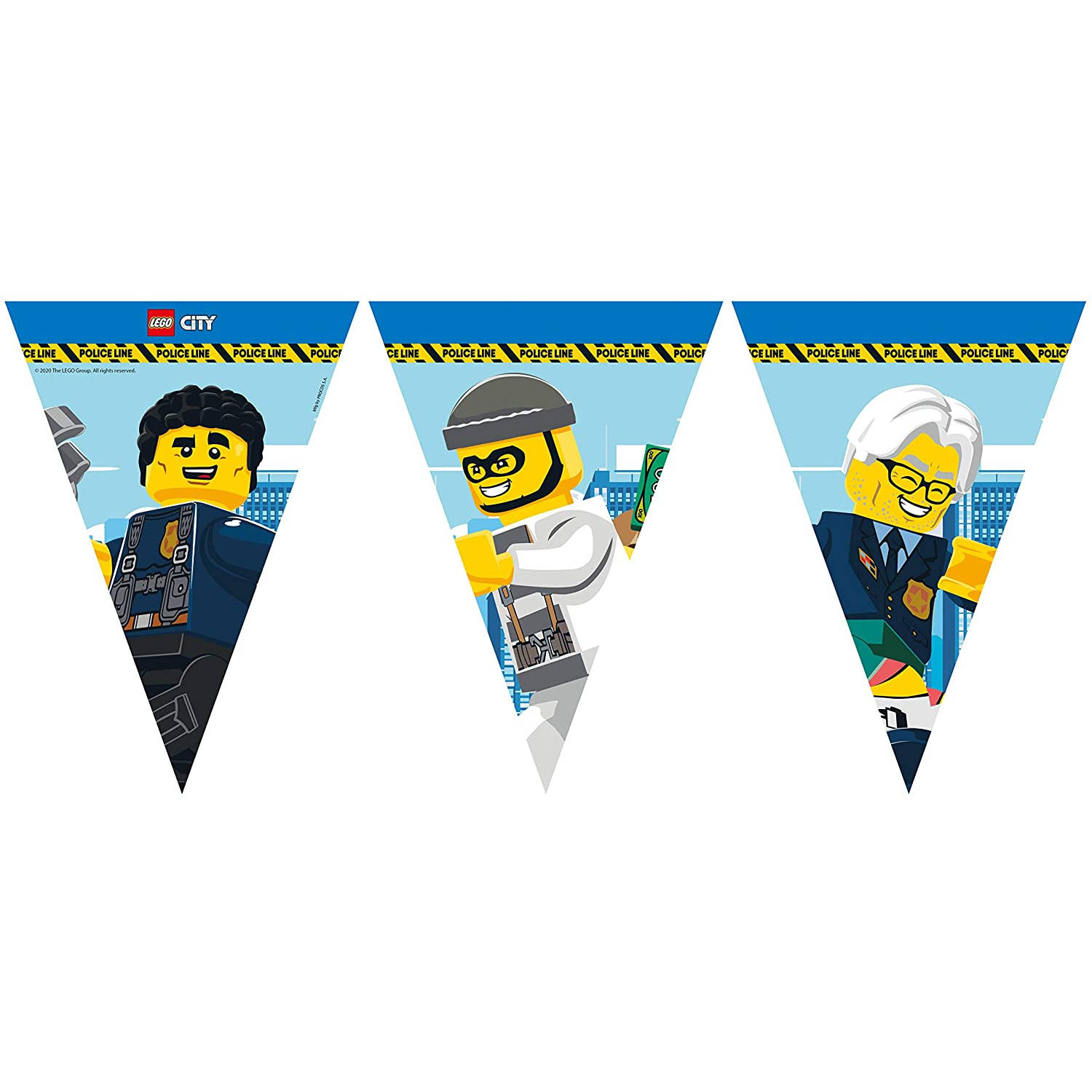 Procos vlaggenlijn Lego City junior 2,3 meter papier