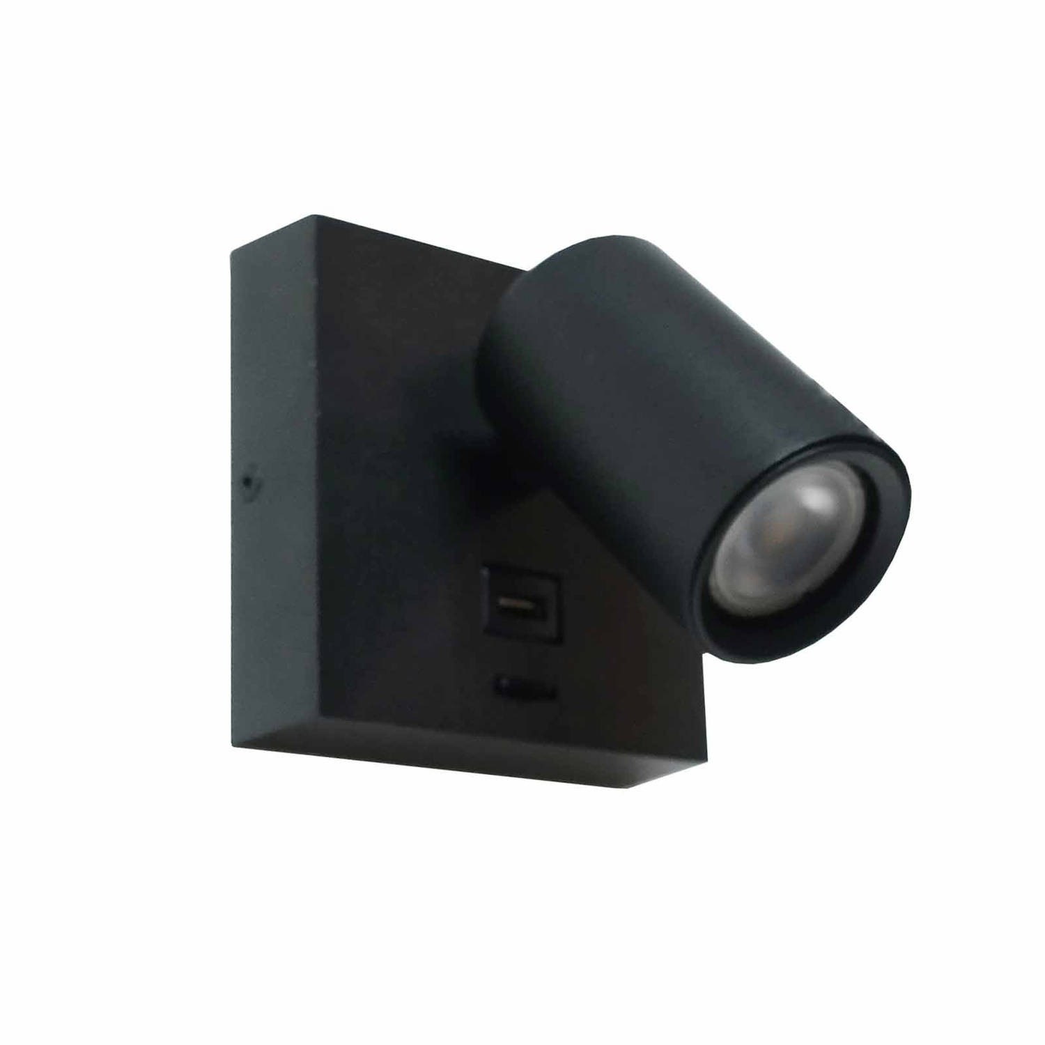 Artdelight Slaapkamer lampje Master met USB WL MASTER USB ZW