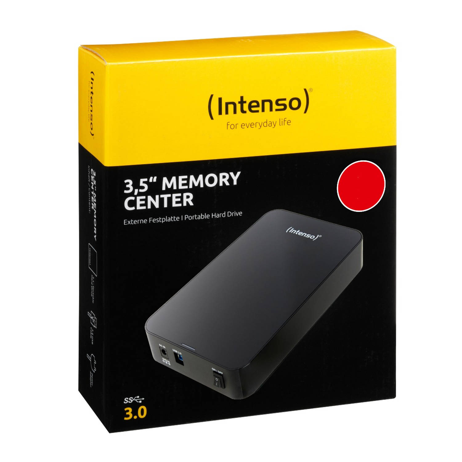 kan niet zien Aubergine Monetair Intenso 6031511 memory center - Externe harde schijf - USB 3.0 - 3.5 inch -  3TB | Blokker