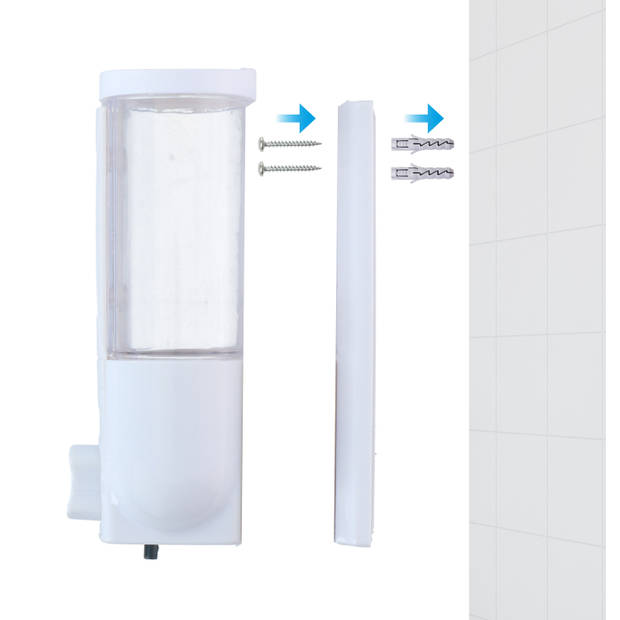 Bath & Shower Zeepdispenser - Wandmontage - Zuinig in Gebruik - Handig Navulbaar - Wit