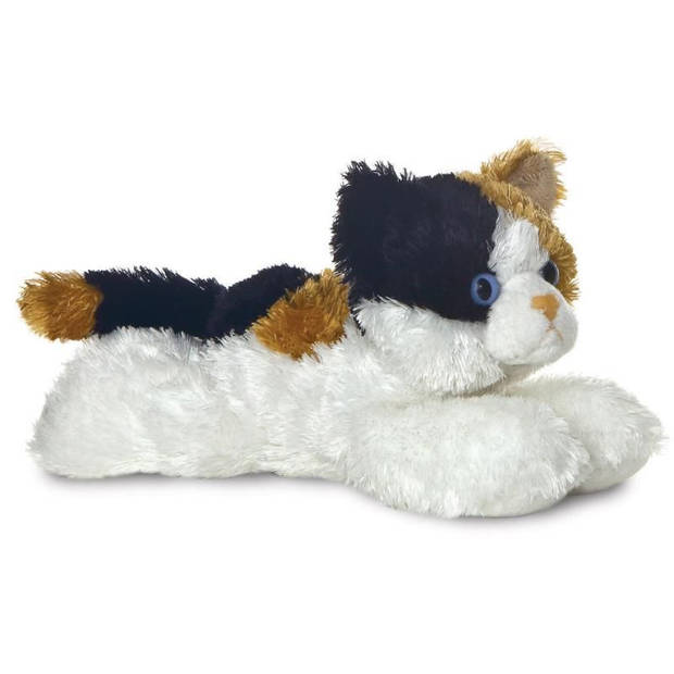 Aurora Pluche dieren knuffels kat/poes - 20 cm - Knuffeldieren katten - Knuffel huisdieren