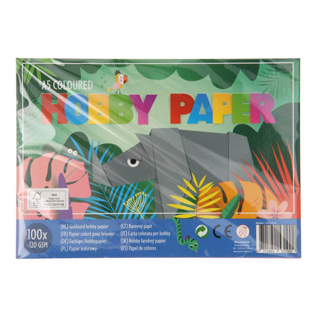 van der Meulen hobbypapier junior A5 papier 100 stuks