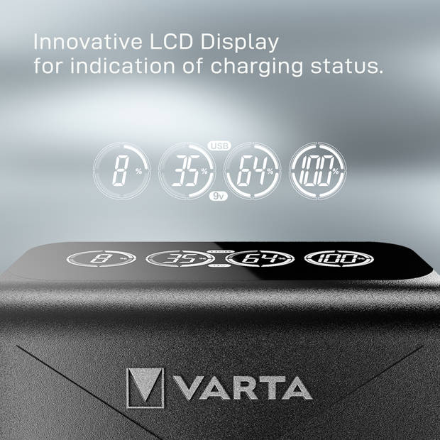 Varta LCD Plug Charger + 4x AA 2100 mAh