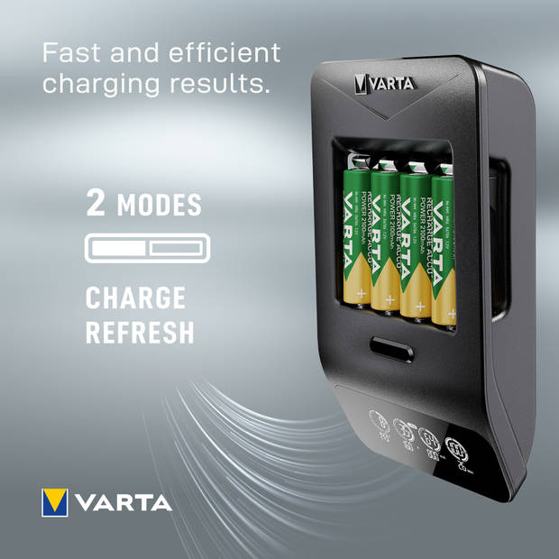 Varta LCD Smart Charger + 4x AA 2100 mAh