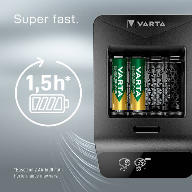 Varta LCD Smart Charger + 4x AA 2100 mAh