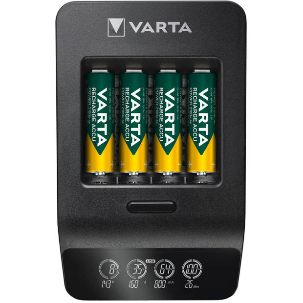 Varta LCD Smart Charger + 4x AA 2100 mAh