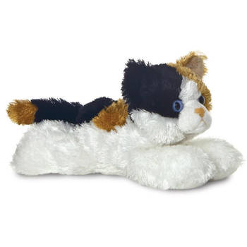 Aurora Pluche dieren knuffels kat/poes - 20 cm - Knuffeldieren katten - Knuffel huisdieren