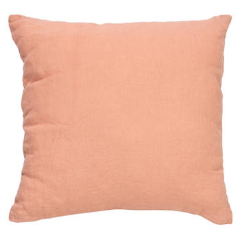 Dutch Decor - LINN - Sierkussen 45x45 cm - 100% linnen - effen kleur - Muted Clay - roze