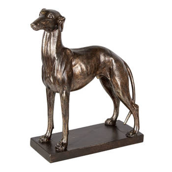 Clayre & Eef Koperkleurig Decoratie hond 27*11*31 cm 6PR3397
