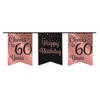 Paper Dreams vlaggenlijn HB-65 jaar 6 meter karton roze/zwart