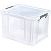 Whitefurze - Allstore Opbergbox Afsluitbaar 36 liter - Polypropyleen - Transparant