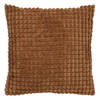 Dutch Decor - ROME - Kussenhoes 45x45 cm - 100% polyester - effen kleur - Tobacco Brown - bruin