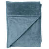 Dutch Decor - CHARLIE - Plaid 200x220 cm - extra grote fleece deken - effen kleur - Provincial Blue - blauw