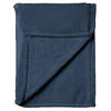Dutch Decor - CHARLIE - Plaid 200x220 cm - extra grote fleece deken - effen kleur - Insignia Blue - blauw