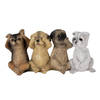 Clayre & Eef Multi Decoratie honden 19*6*9 cm 6PR4678