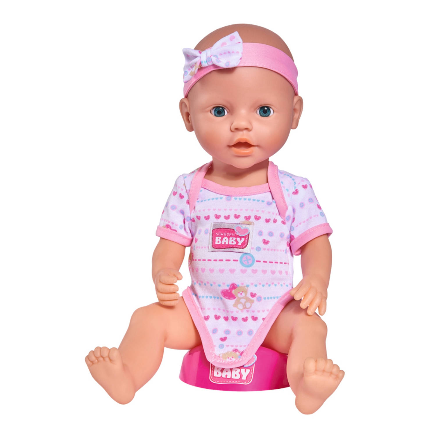 Nacht Kluisje Aan boord Simba babypop Newborn baby junior 43 cm roze 8-delig | Blokker