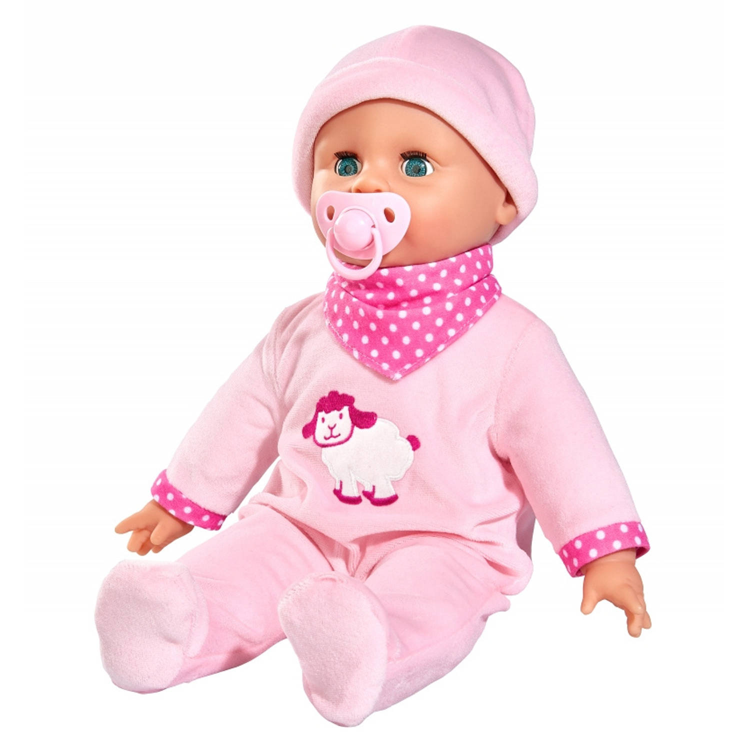 Simba babypop Laura met geluid 38 cm roze 3 delig