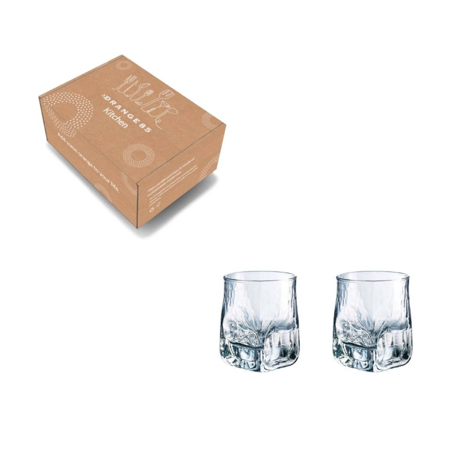 Verknald pakket Subtropisch Orange85 Whisky Glazen - 330 ml - Set van 2 - Frosty - Whiskyglas | Blokker