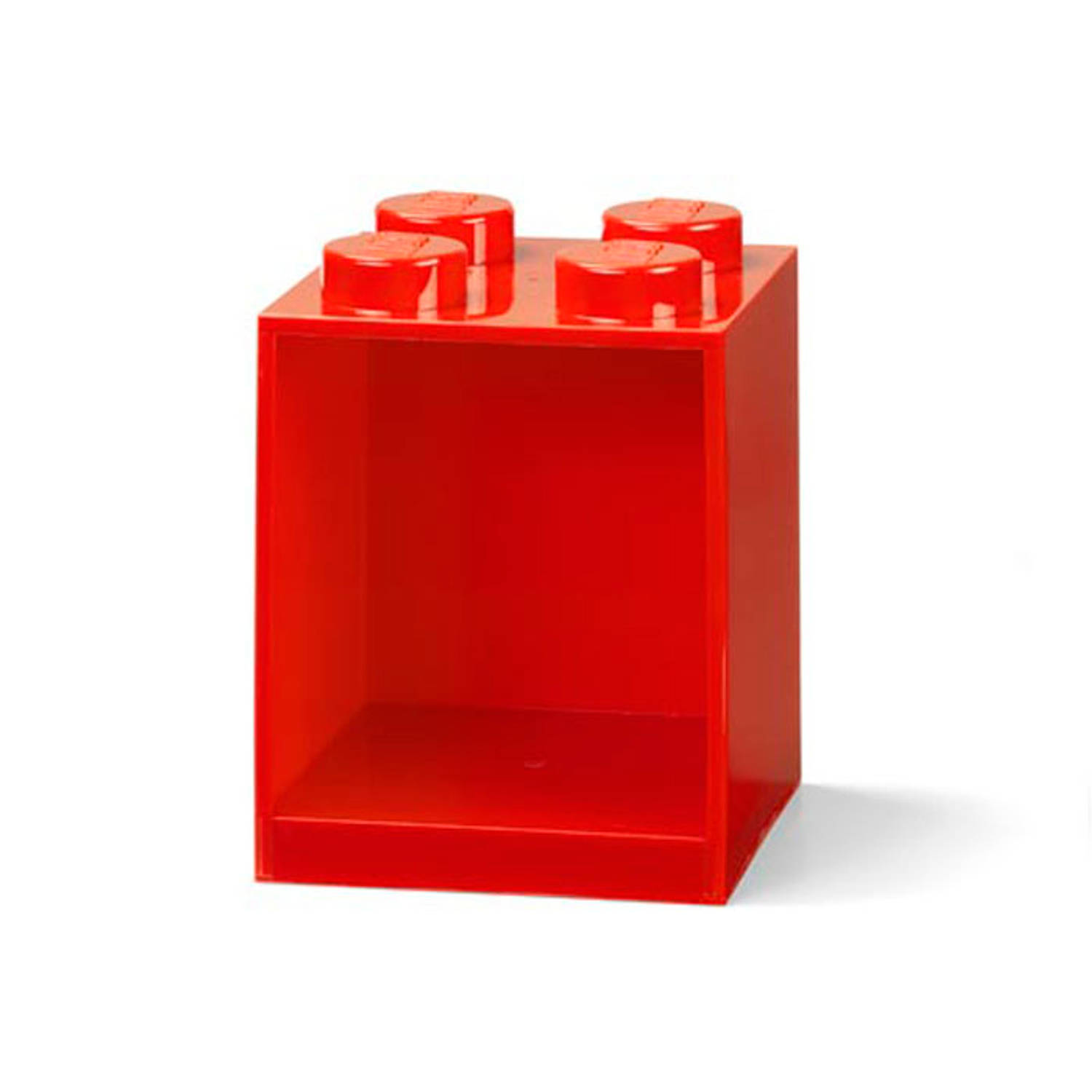 LEGO wandschap 4 noppen Iconic 16,1 x 21,2 cm polypropyleen rood