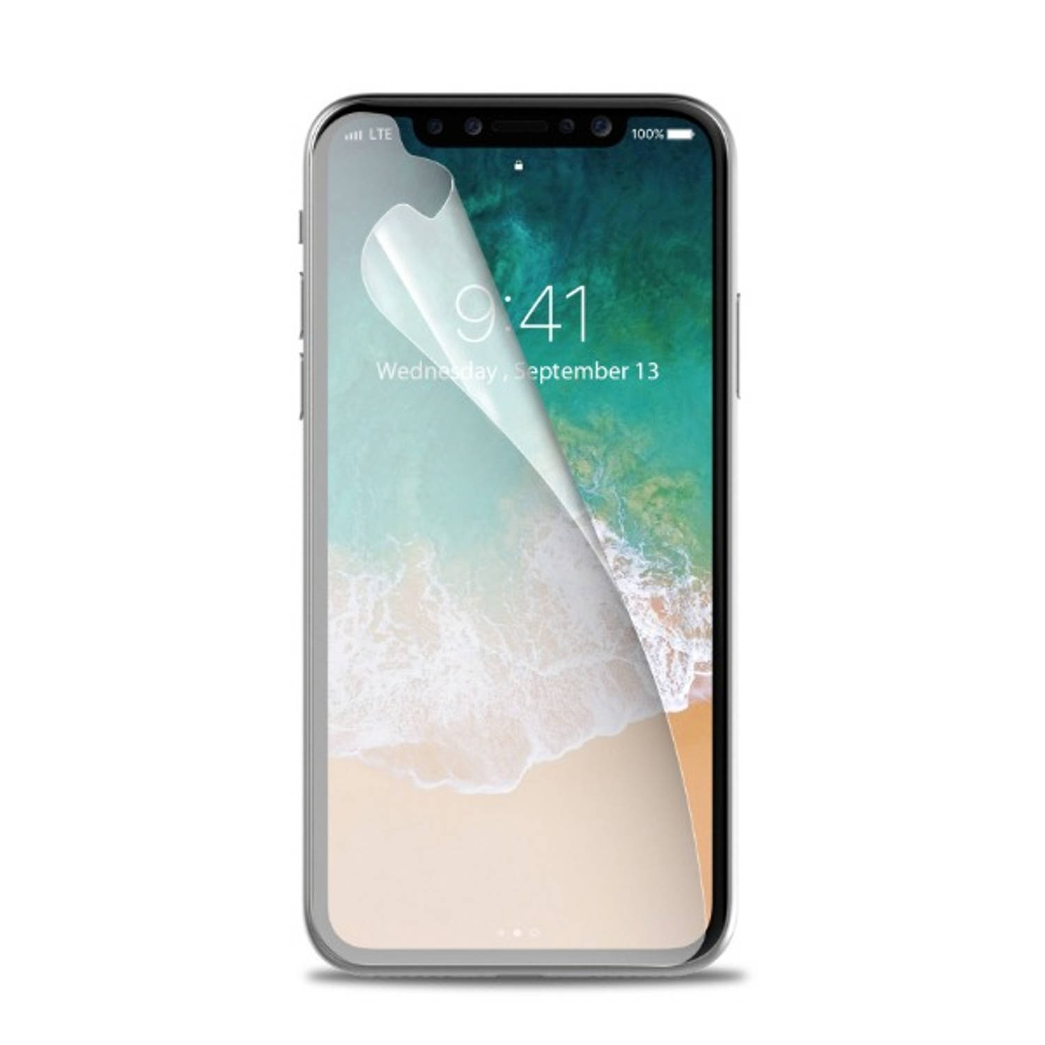 Celly screenprotector iPhone X-XS transparant