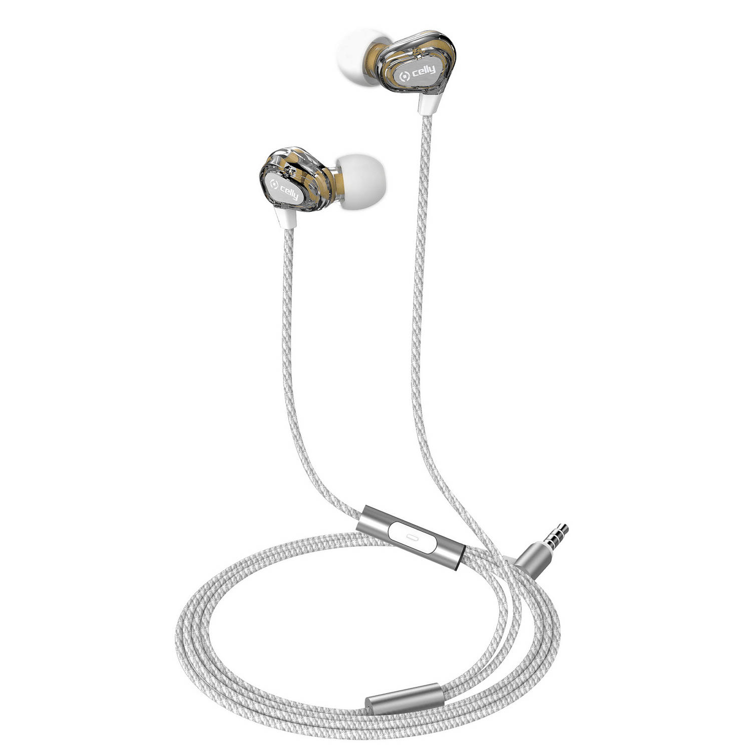 Celly UP800WH In-ear Stereofonisch Bedraad Wit mobiele hoofdtelefoon