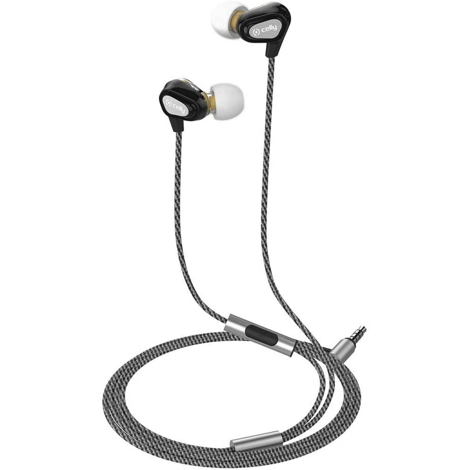 Celly UP800BK In-ear Stereofonisch Bedraad Zwart mobiele hoofdtelefoon