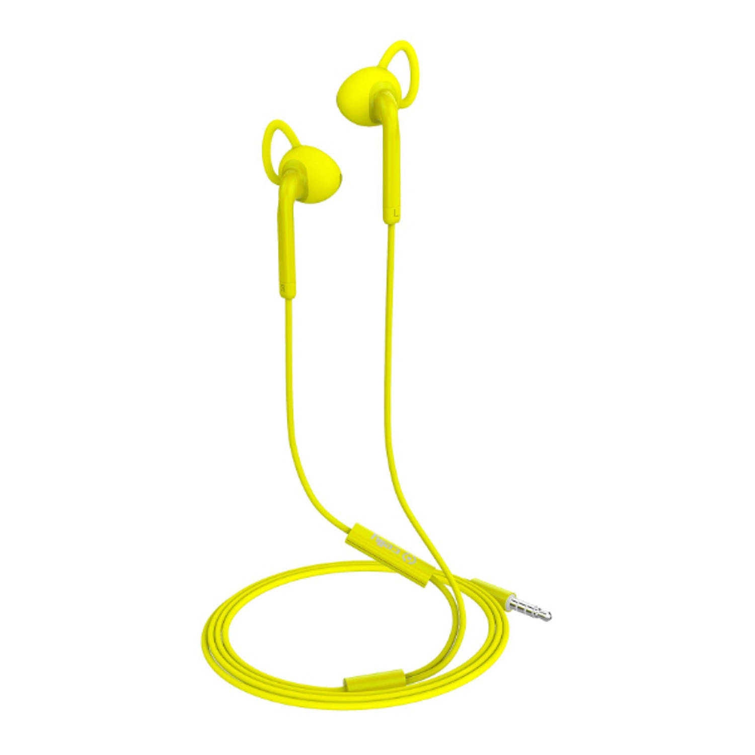 Celly oordopjes Up400 Active Sport in ear 3,5 mm jack geel