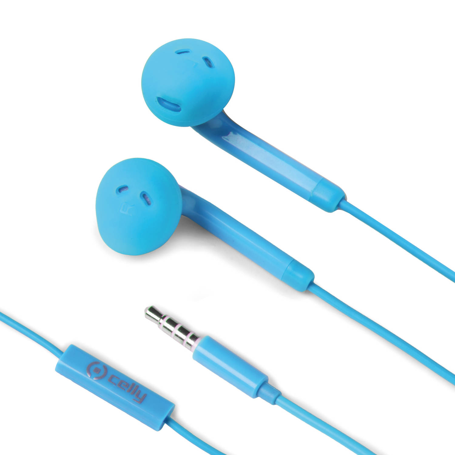 Celly oordopjes Fun 3,5 mm audiojack 120 cm blauw